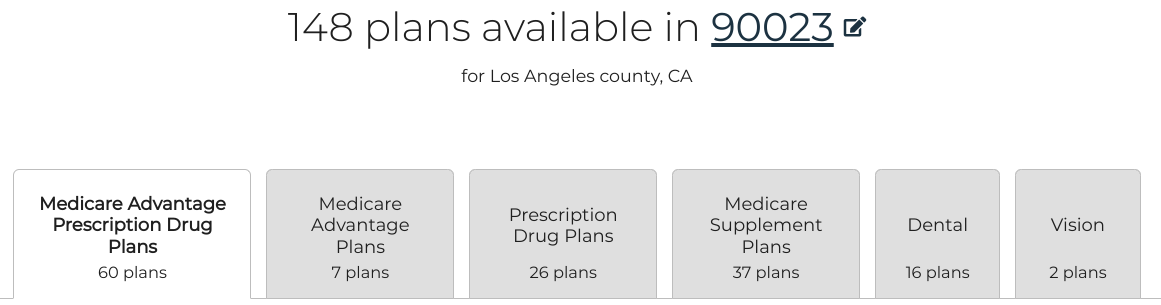 how to see all advantage plans in los angeles